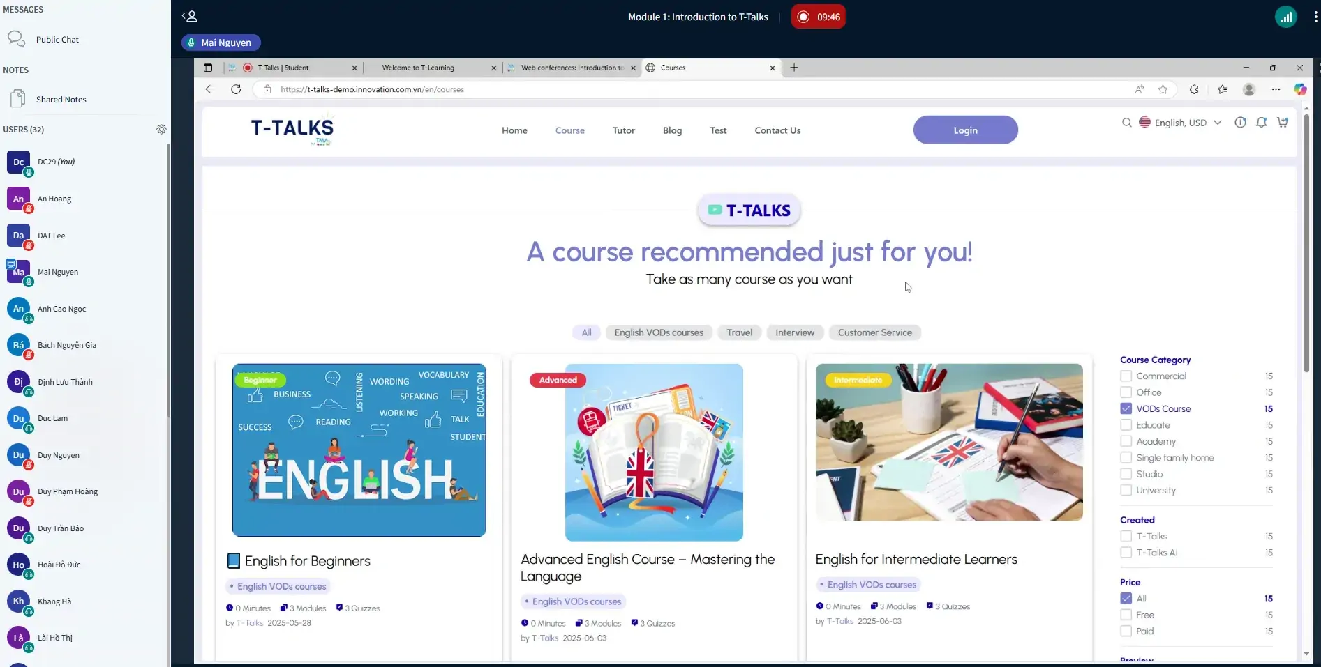 TMA Solutions Virtual Classroom